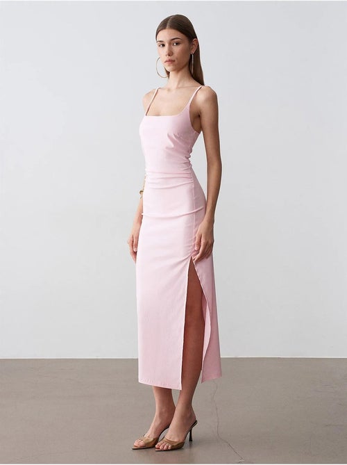 Robe midi moulante sans manches pour femme dilvin - Kiabi