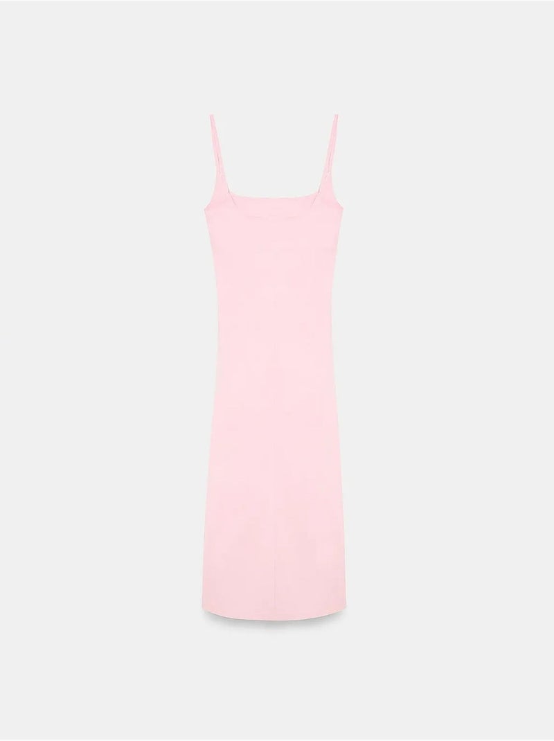 Robe midi moulante sans manches pour femme dilvin Rose pâle - Kiabi