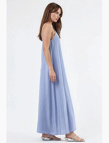Robe midi nuisette à col u et coupe ample busem