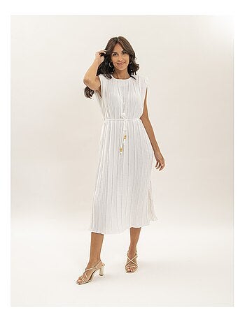 Robe midi plissée IROVE