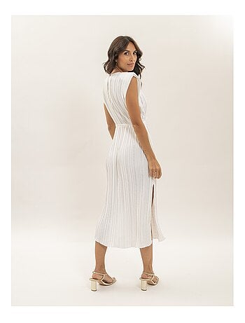 Robe midi plissée IROVE