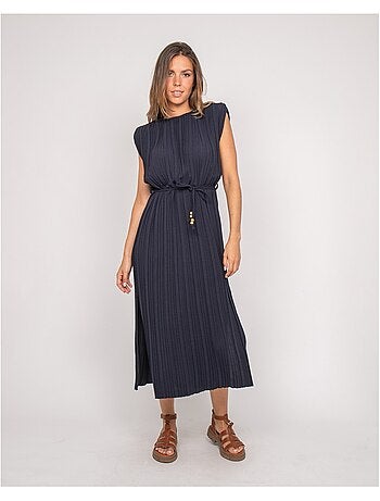 Robe midi plissée IROVE