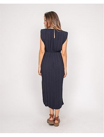 Robe midi plissée IROVE