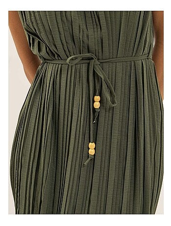 Robe midi plissée IROVE