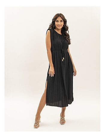 Robe midi plissée IROVE