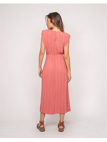 Robe midi plissée IROVE