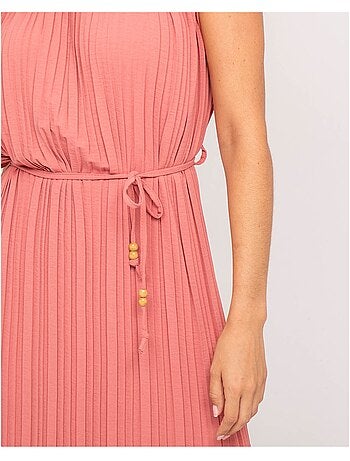 Robe midi plissée IROVE