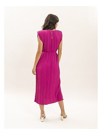 Robe midi plissée IROVE
