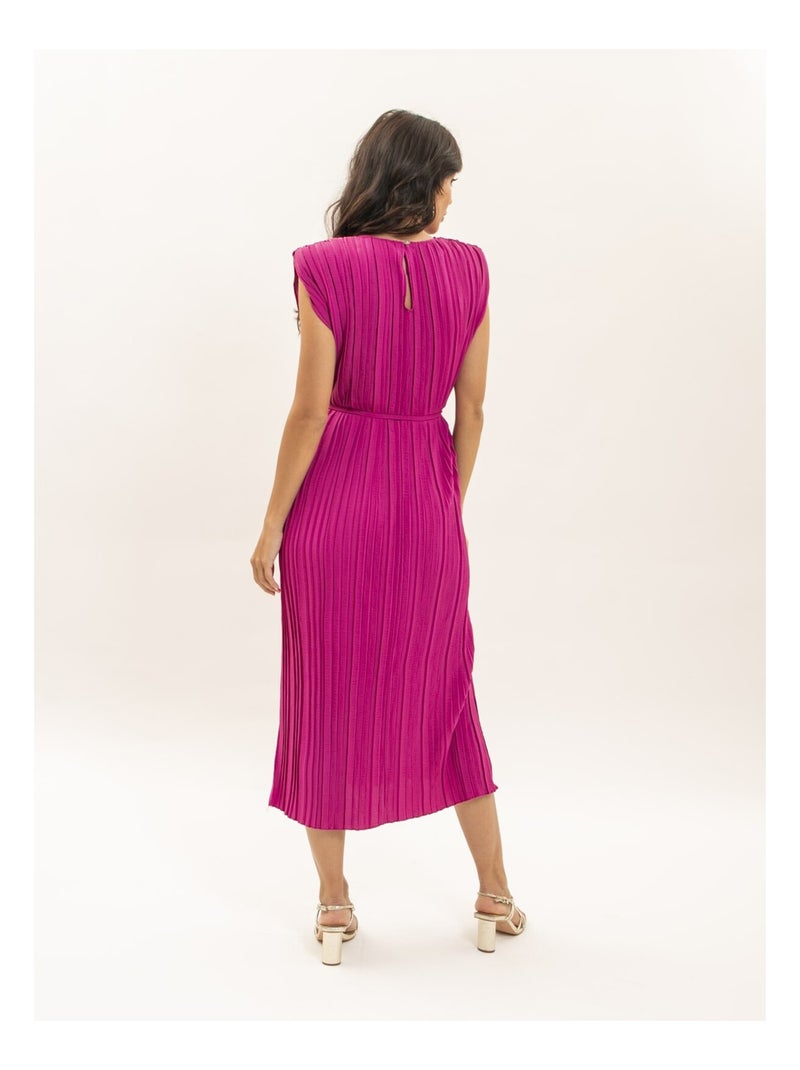 Robe midi plissée IROVE Violet - Kiabi