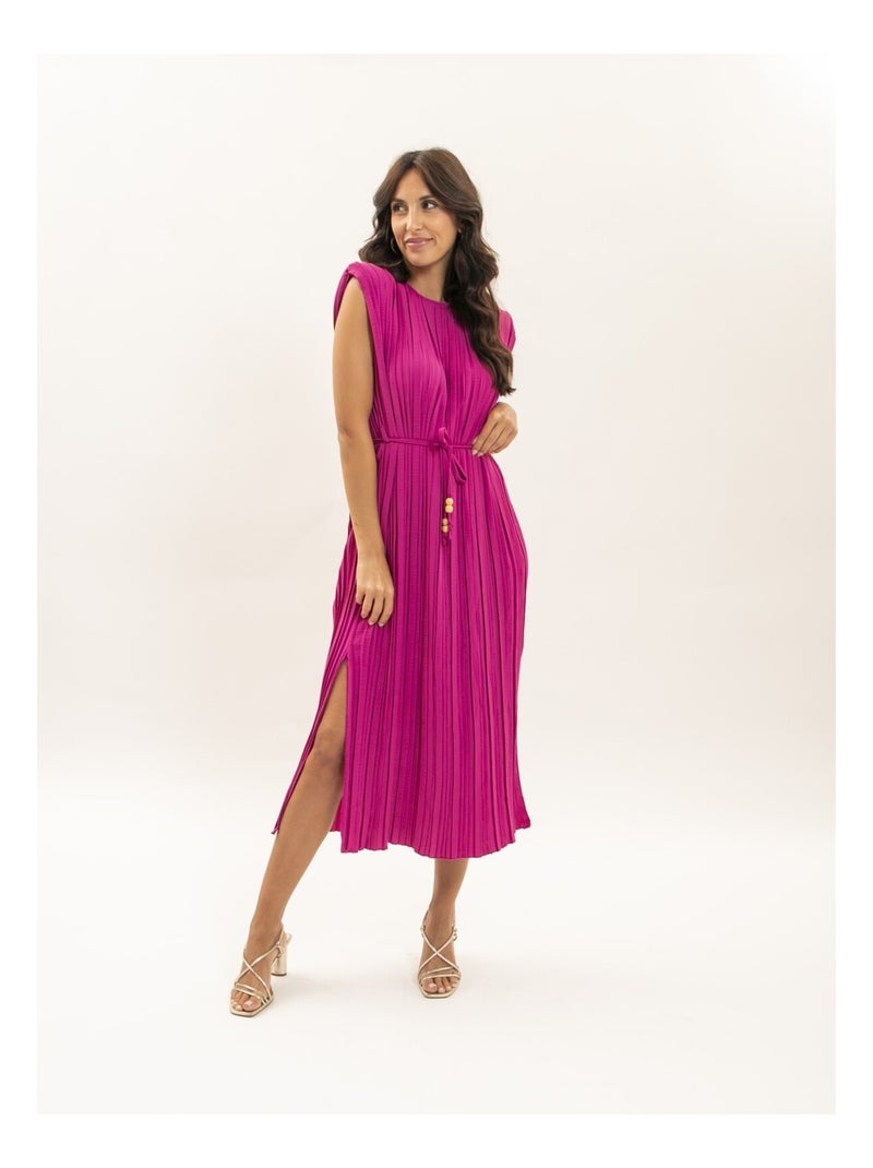 Robe midi plissée IROVE Violet - Kiabi