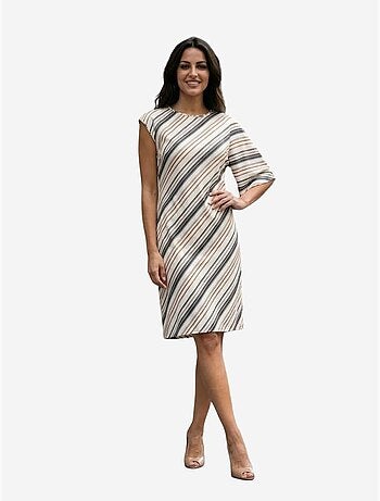 Robe midi rayée en lyocell my fashion