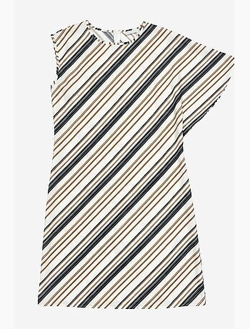 Robe midi rayée en lyocell my fashion