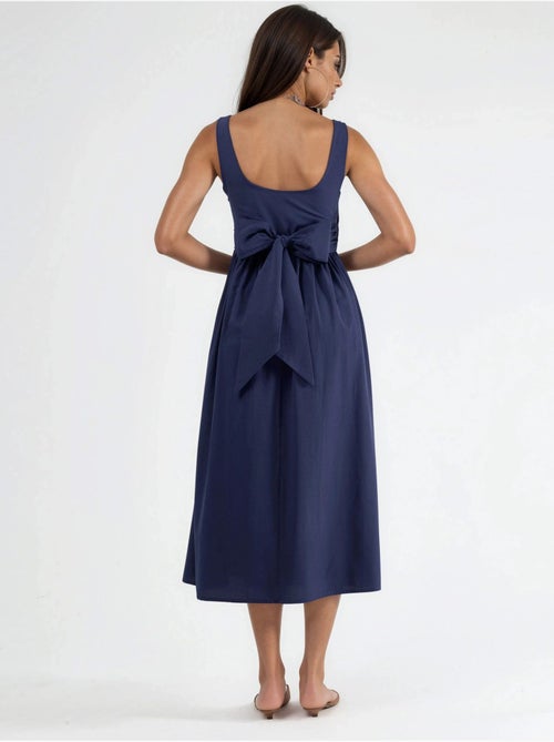 Robe midi sans manches a encolure arrondie busem - Kiabi Robe midi sans manches a encolure arrondie busem - Kiabi