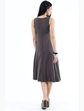 Robe midi sans manches avec poches busem