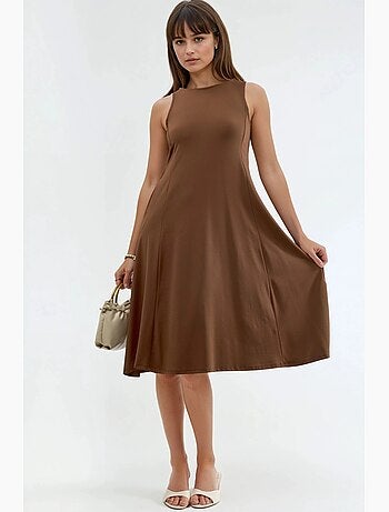 Robe midi sans manches avec poches busem