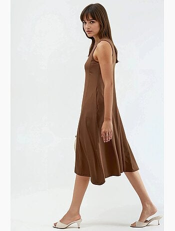 Robe midi sans manches avec poches busem