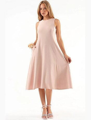 Robe midi sans manches avec poches busem