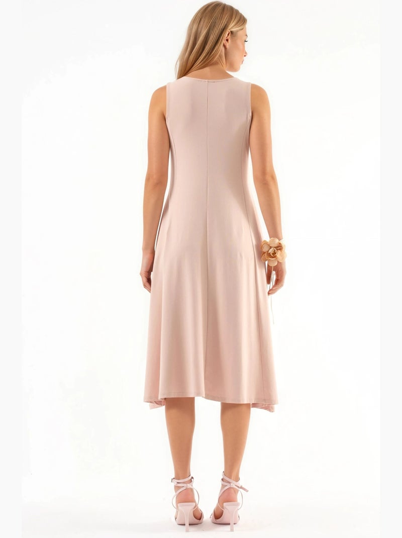 Robe midi sans manches avec poches busem Rose pâle - Kiabi