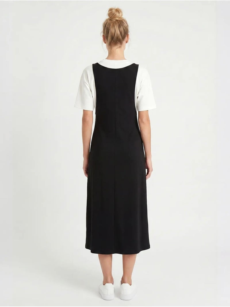 Robe midi sans manches en jersey pour femme istanbul Noir - Kiabi
