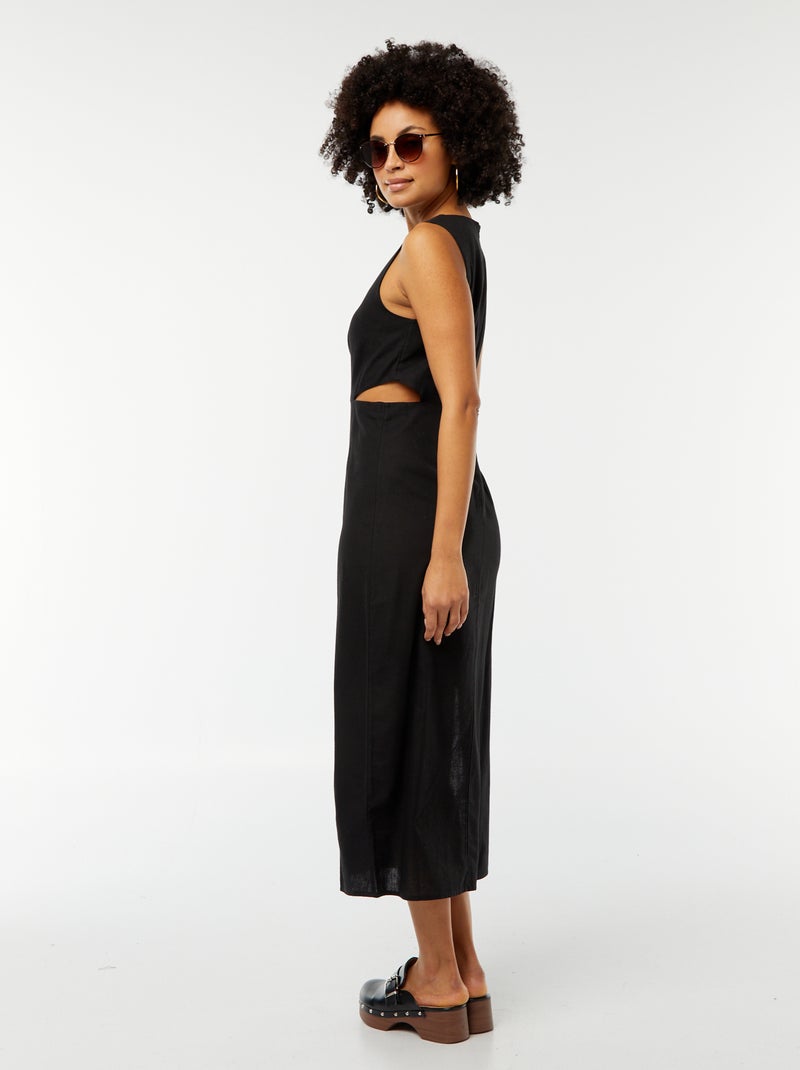 Robe Midi Sans Manches Catherine Malandrino Crème Et Argent Dentelle Florale - Taille 40, Occasion Excellent état