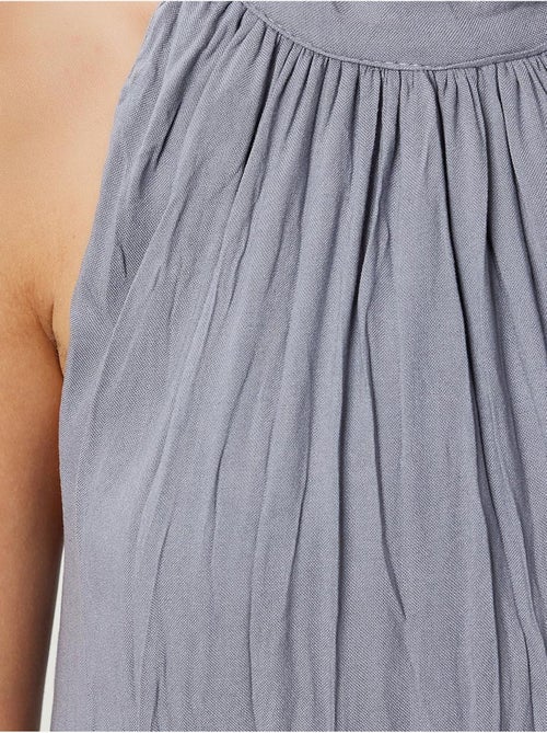 Robe midi texturée à col licou istanbul - Kiabi Robe midi texturée à col licou istanbul - Kiabi