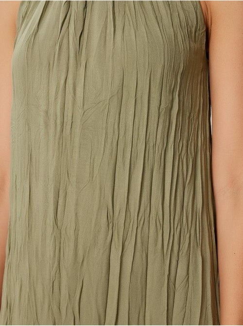 Robe midi texturée à col licou istanbul - Kiabi Robe midi texturée à col licou istanbul - Kiabi