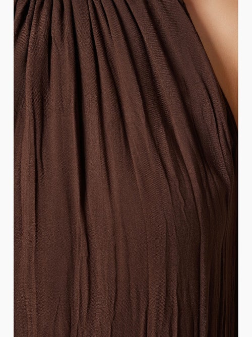 Robe midi texturée à col licou istanbul - Kiabi Robe midi texturée à col licou istanbul - Kiabi
