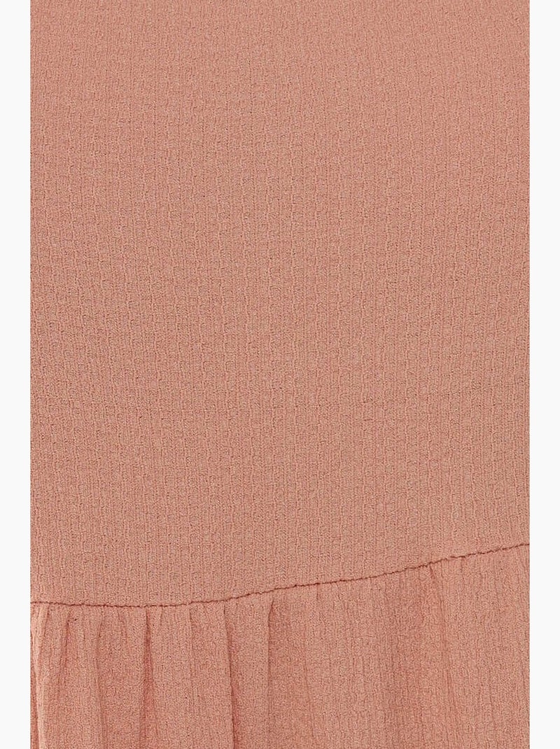 Robe midi texturée en a hiccup Rose - Kiabi