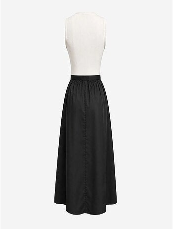 Robe midi trapèze avec ceinture mixray