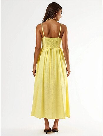 Robe midi trapèze avec détail accessoire busem