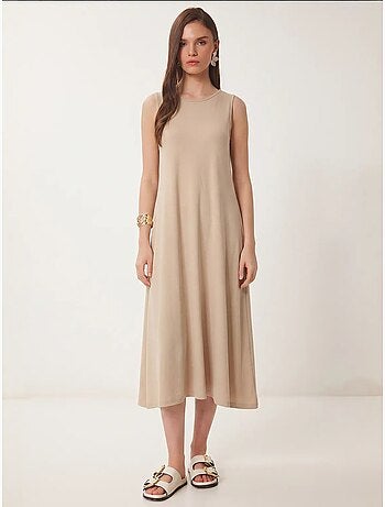 Robe midi trapèze avec poche istanbul