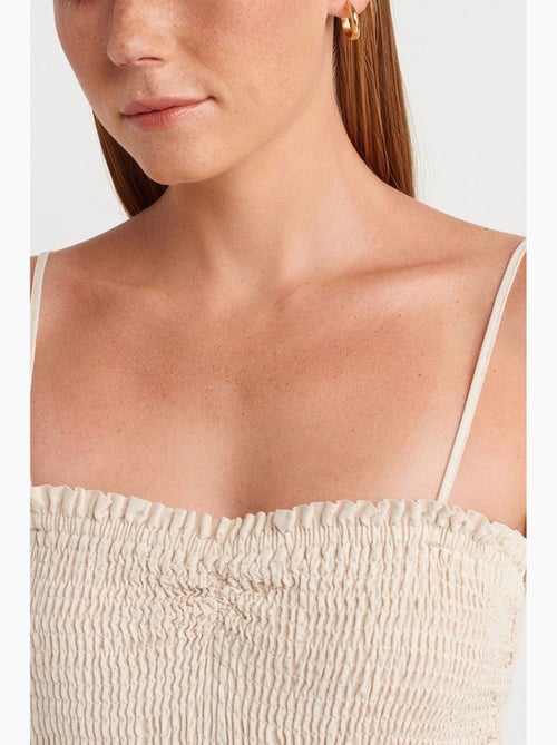 Robe midi trapèze sans bretelles dilvin - Kiabi Robe midi trapèze sans bretelles dilvin - Kiabi