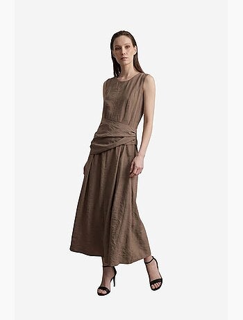 Robe midi trapèze sans manches my fashion