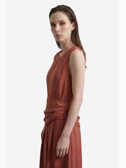 Robe midi trapèze sans manches my fashion - Kiabi