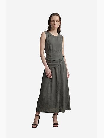 Robe midi trapèze sans manches my fashion