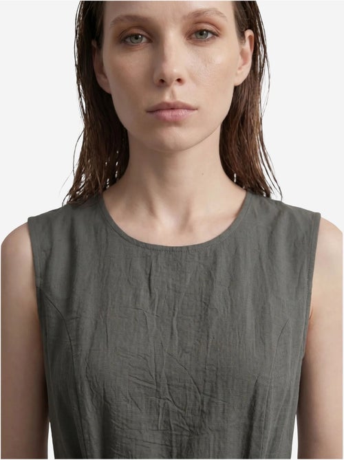 Robe midi trapèze sans manches my fashion - Kiabi Robe midi trapèze sans manches my fashion - Kiabi