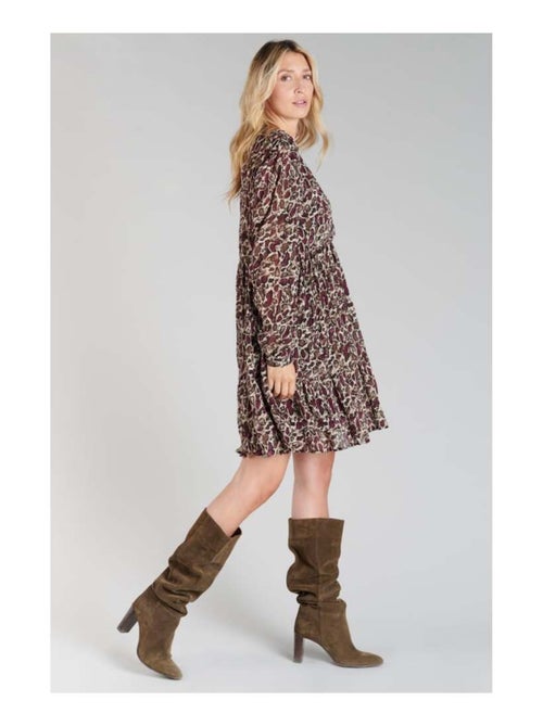 Robe MIHABEL evasée, patineuse 'Le Temps Des Cerises' - Kiabi