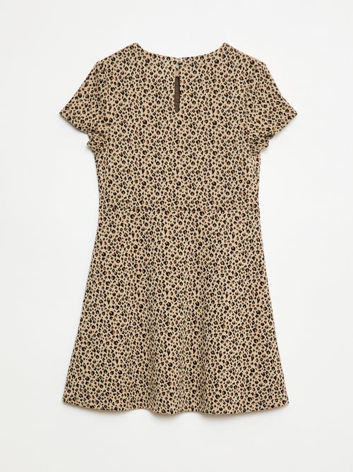 Robe Milano à la coupe évasée à manches courtes - Kiabi