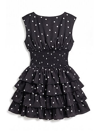 Robe mini en satin à pois hiccup