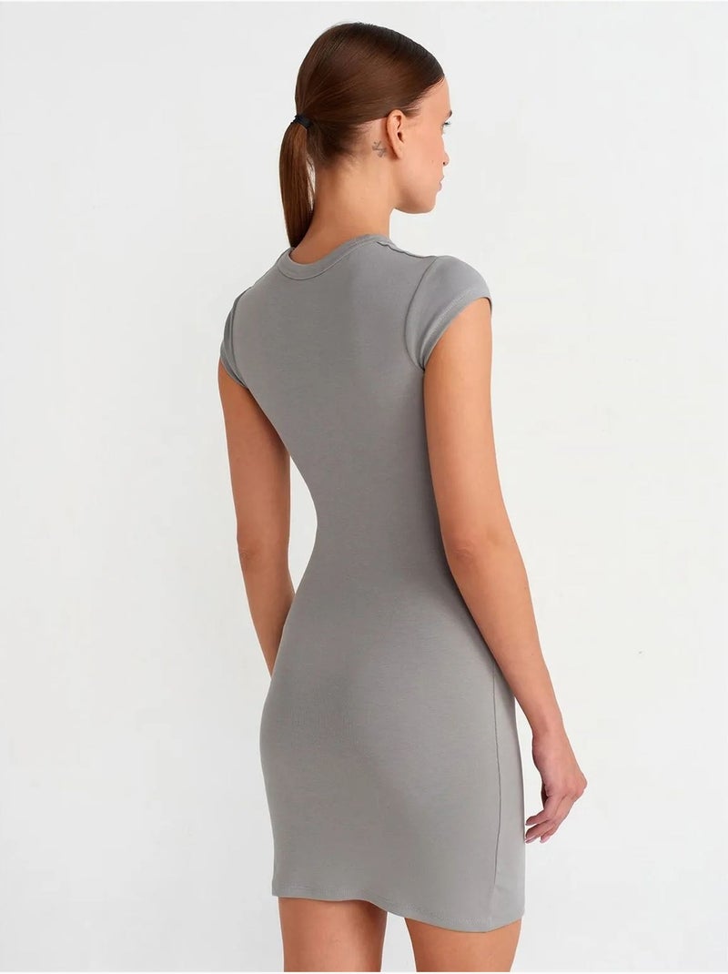 Robe mini moulante femme dilvin Gris clair - Kiabi