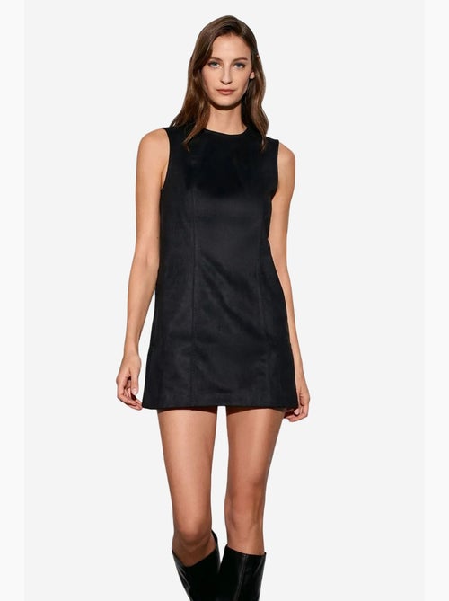 Robe mini sans manches en similicuir dilvin - Kiabi Robe mini sans manches en similicuir dilvin - Kiabi