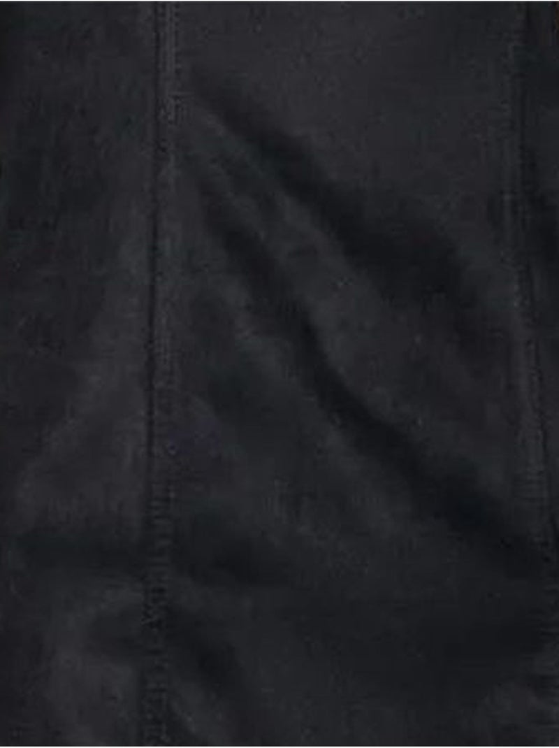 Robe mini sans manches en similicuir dilvin Noir - Kiabi