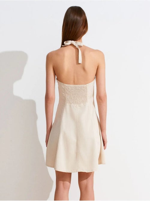 Robe Mini Trapèze À Col Halter - Kiabi Robe Mini Trapèze À Col Halter - Kiabi