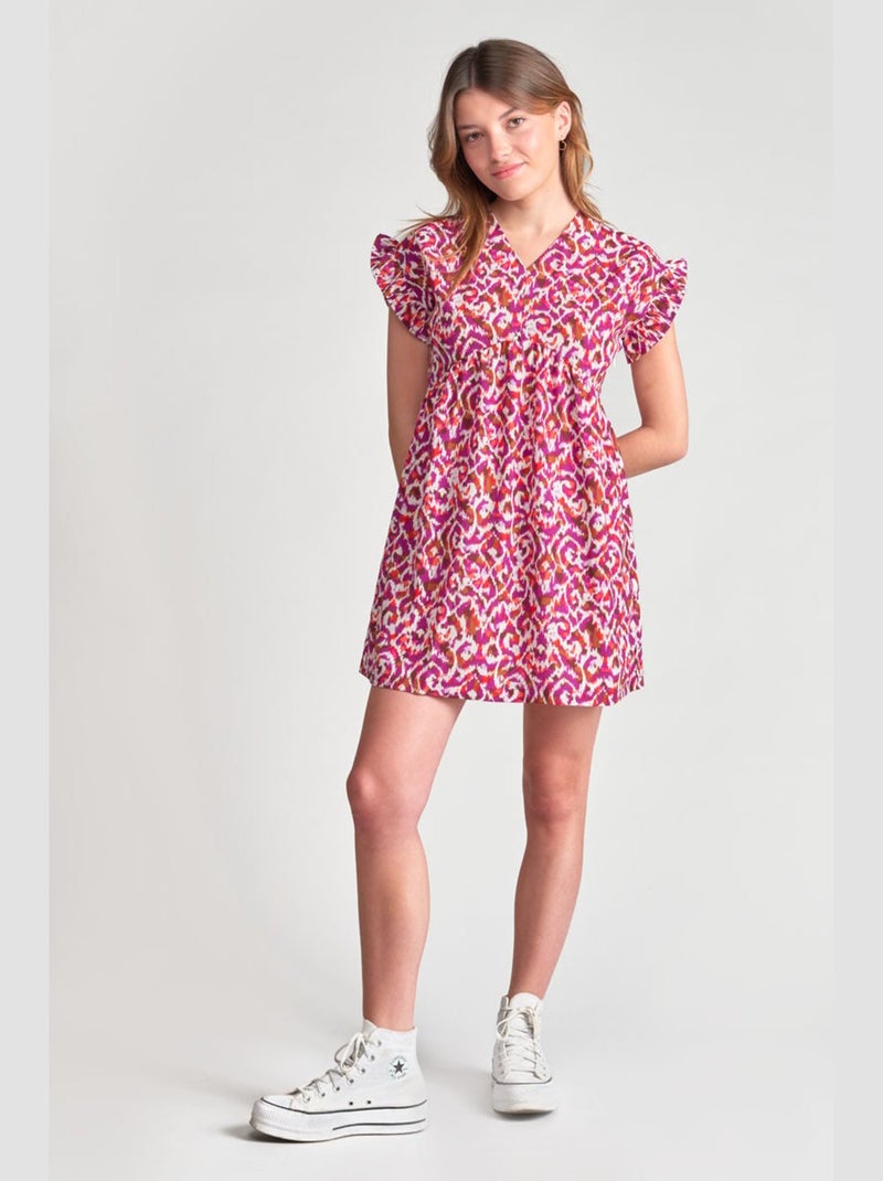 Robe MINIGI droite 'Le Temps Des Cerises' Violet - Kiabi