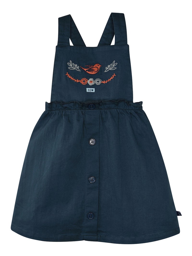 ROBE MIRANDA TWILL SANS MANCHES ENFANT Bleu - Kiabi
