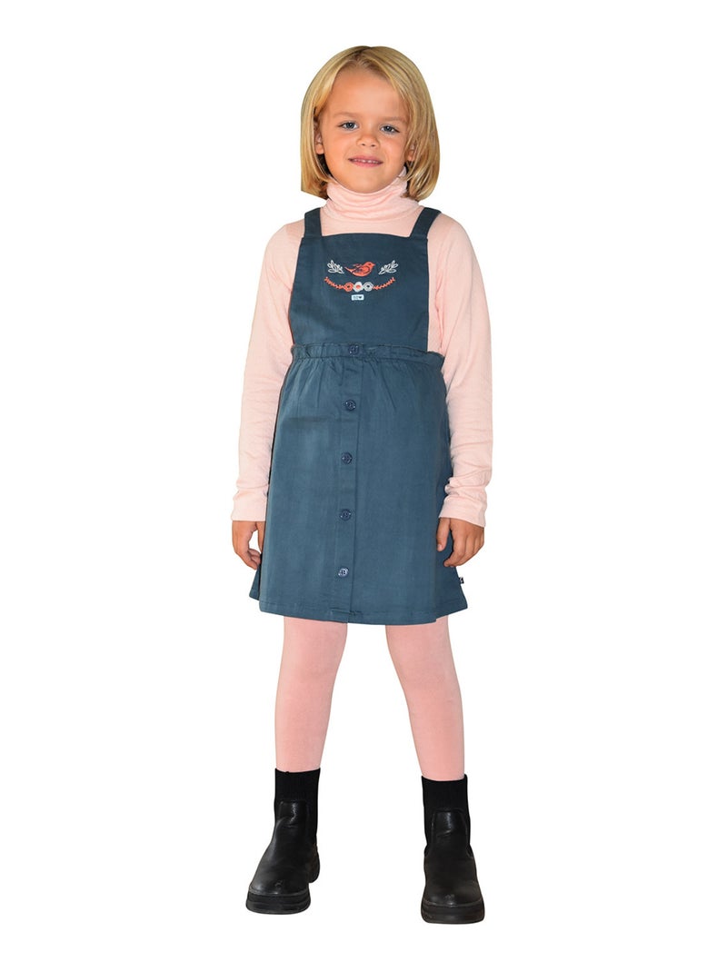 ROBE MIRANDA TWILL SANS MANCHES ENFANT Bleu - Kiabi