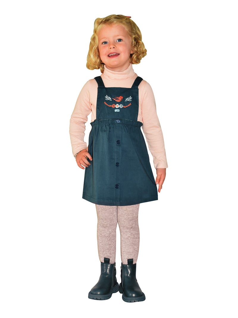 ROBE MIRANDA TWILL SANS MANCHES ENFANT Bleu - Kiabi