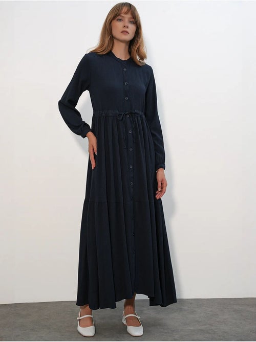 Robe modeste à col mandarin bdart - Kiabi Robe modeste à col mandarin bdart - Kiabi
