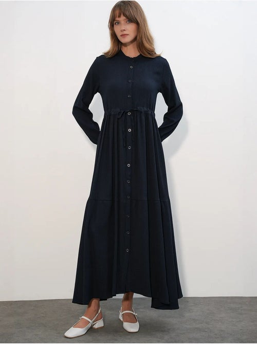 Robe modeste à col mandarin bdart - Kiabi Robe modeste à col mandarin bdart - Kiabi