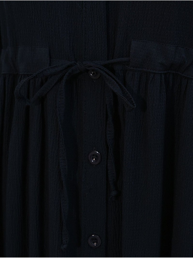 Robe modeste à col mandarin bdart Bleu marine - Kiabi